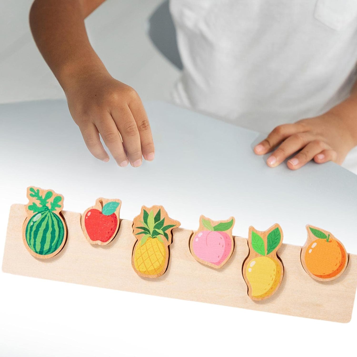 ATORSE™ Juguete de mesa a juego de puzles para preescolares de 1 2 3+ años con diseño de frutas | Juguetes y pasatiempos | Educativos | Otros juguetes educativos