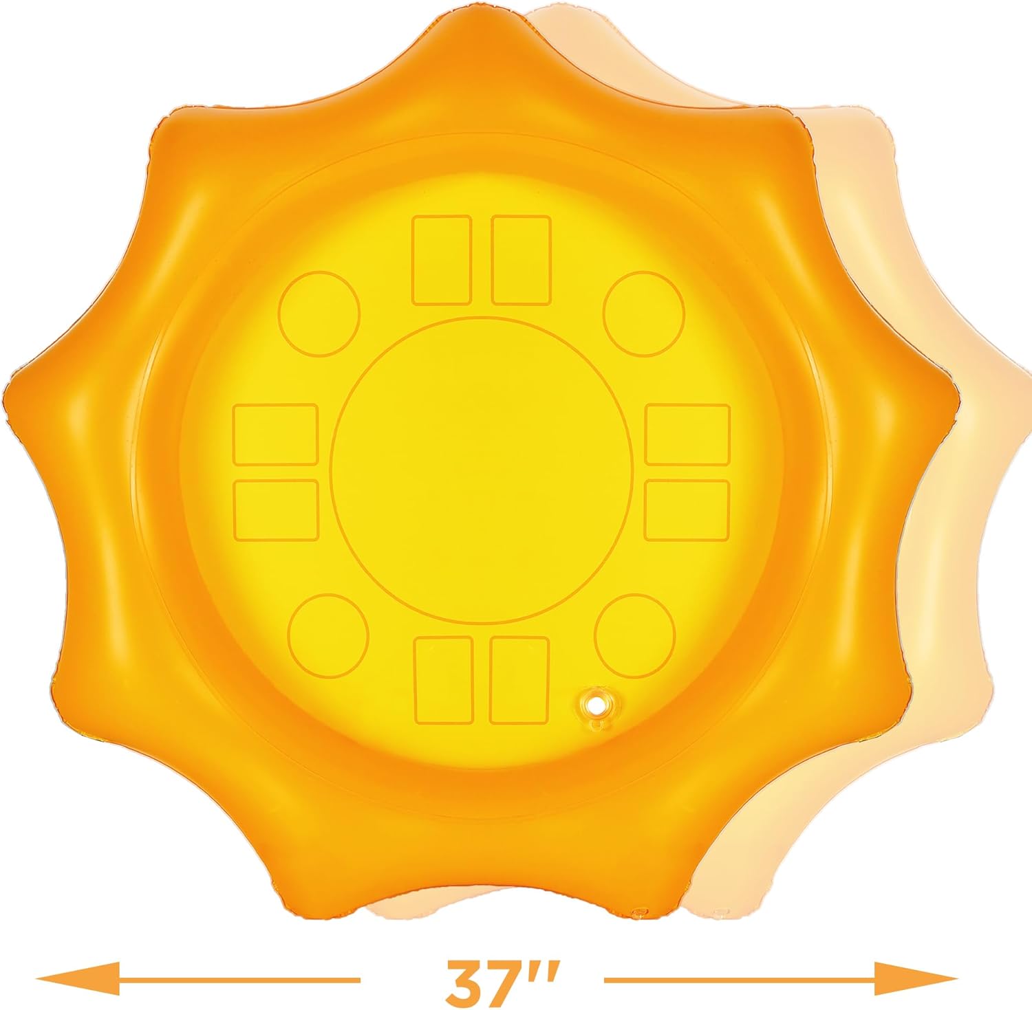 Fidtoy 2-Pack Inflatable Sunflower Serving Bar Cooler Set