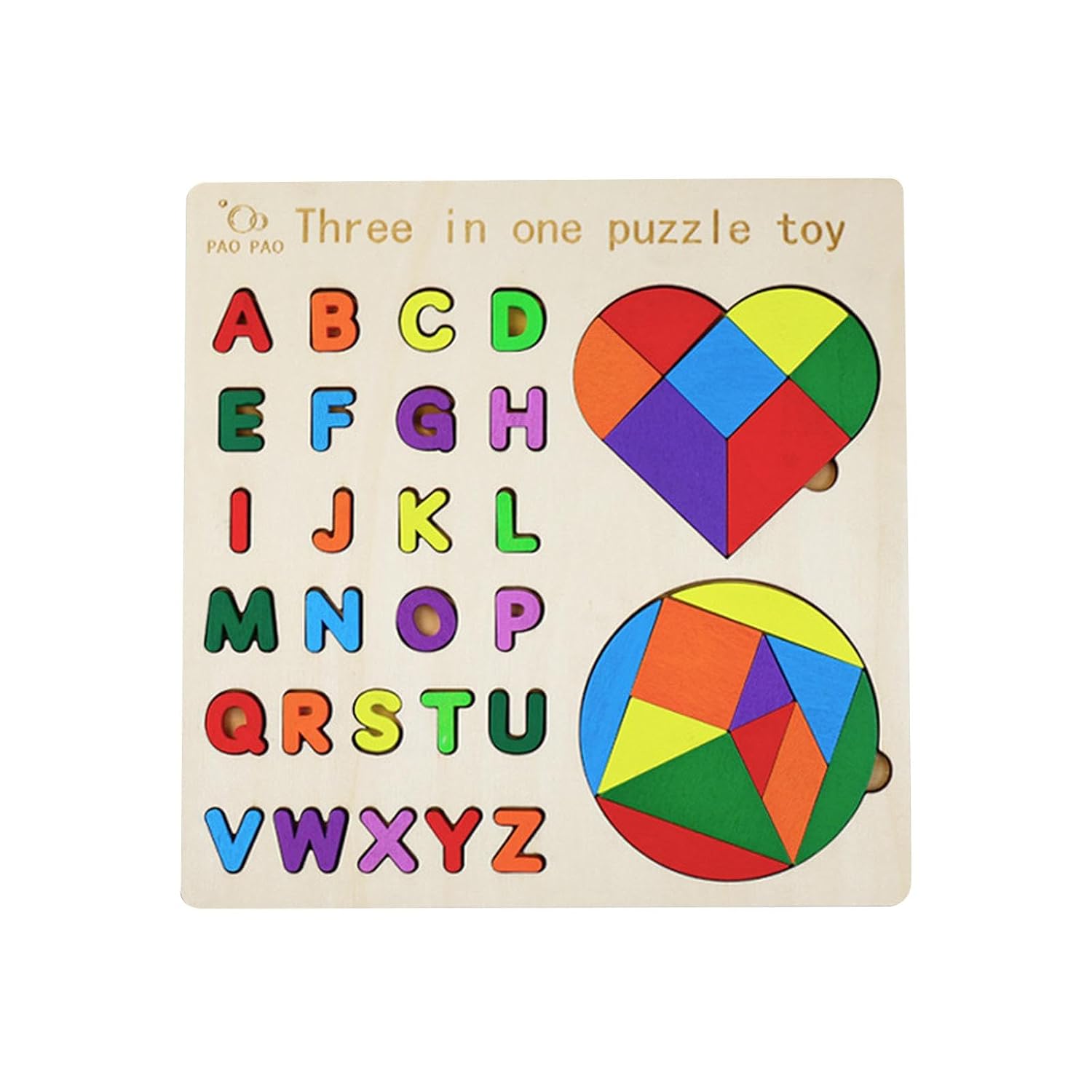 Puzzle Géométrique et Alphabet Montessori - 501