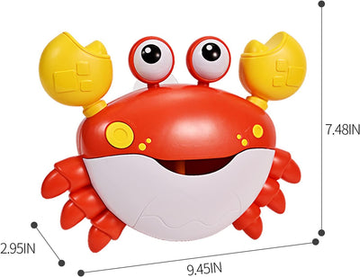 Fidtoy Musical Crab Bubble Bath Toy for Toddlers – Bubble Maker Bath Toy with Music for Kids