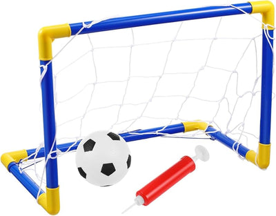 Juego de porterías de fútbol Fidtoy Junior con bomba de balón para niños