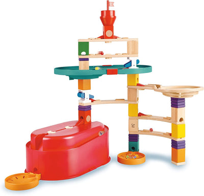 Fidtoy Juego de construcción de canicas de madera STEM