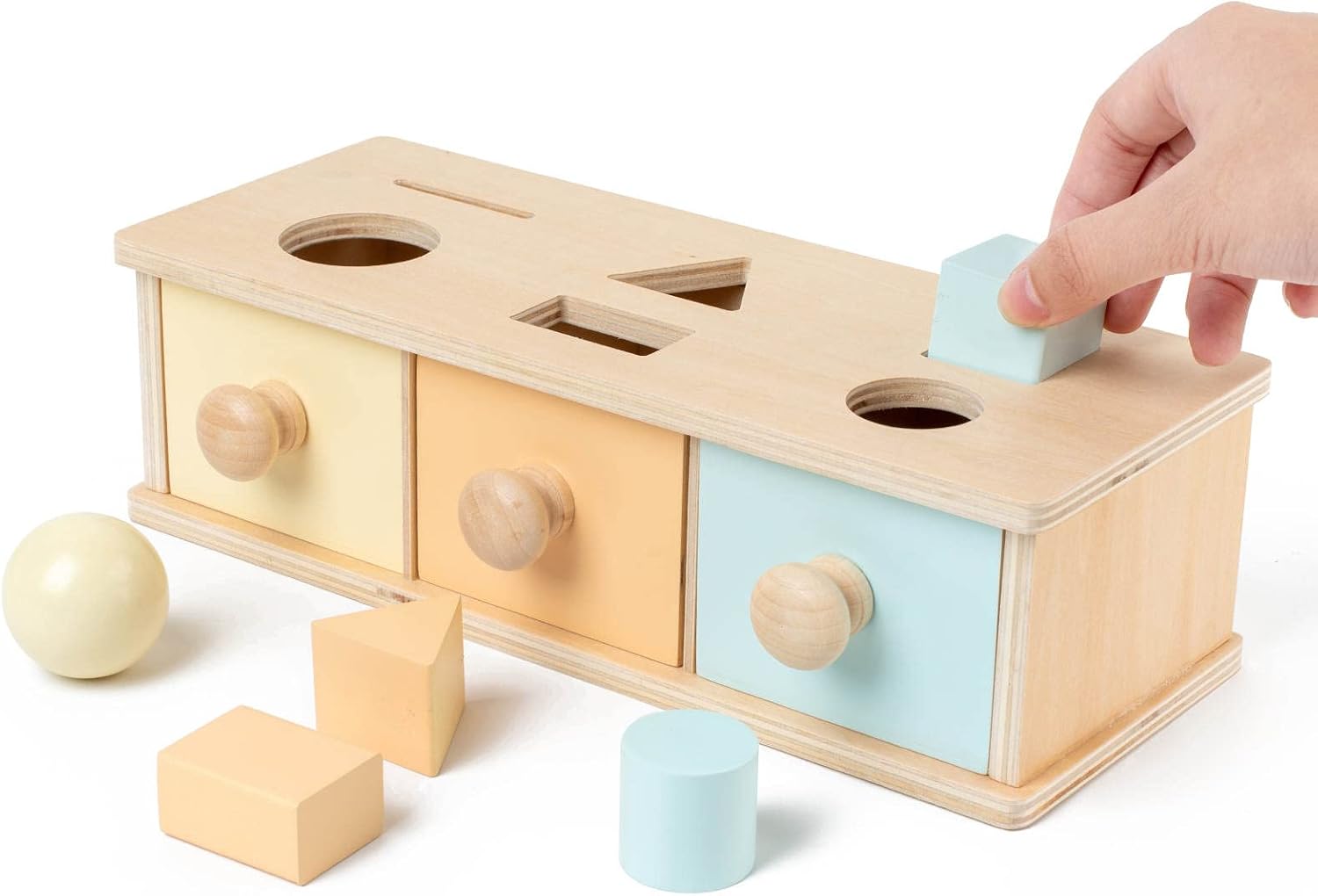 Boîte Montessori Tri de Formes et Permanence de l'Objet - 002