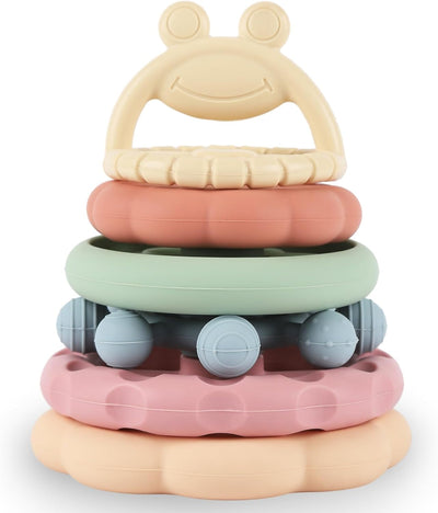 Fidtoy Montessori Jouet de dentition empilable pour bébés
