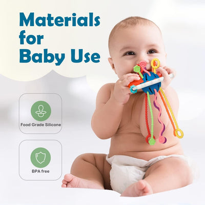 Juguete Sensorial Bebé Cuerda para Estirar