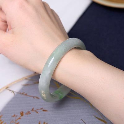 Foviel Bring Good Luck Green Jade Bracelet Bangle Bundle