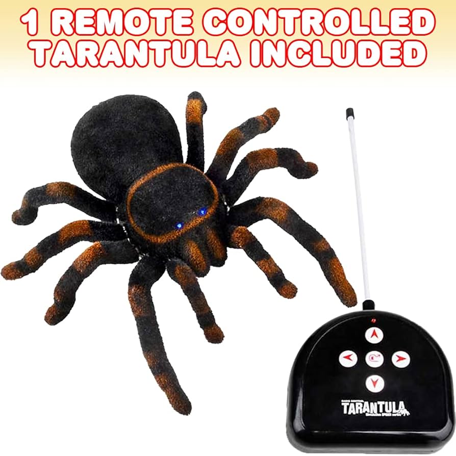 Fidtoy Remote Control Tarantula Spider Toy – Realistic Moving Spider for Kids 8+