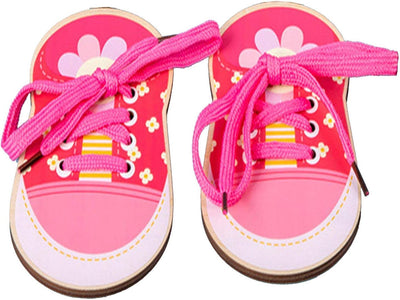 Chengstore, juguete de cordones para zapatos, juguete de cordones para zapatos para niños pequeños | Práctica de atar zapatos para niños, juguete para aprender a atar cordones, juguete para habilidades motoras finas, juego de enhebrar