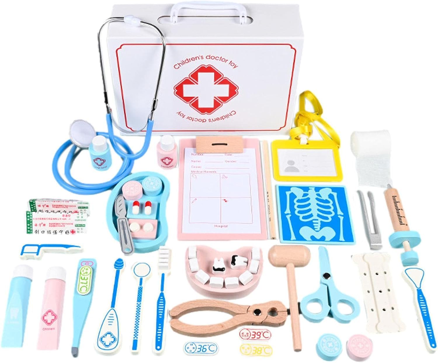 Coffret docteur pour enfants en bois - 920