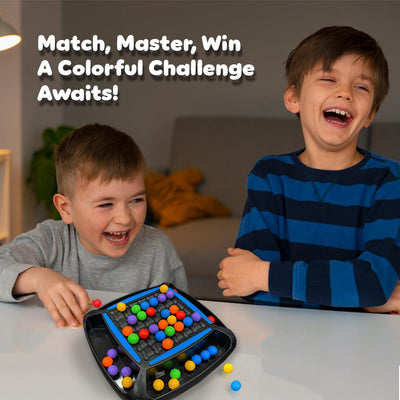 Jeu de société familial Fidtoy Colorful Ball Candy Crush Challenge pour enfants - Jeu de puzzle d'association de couleurs