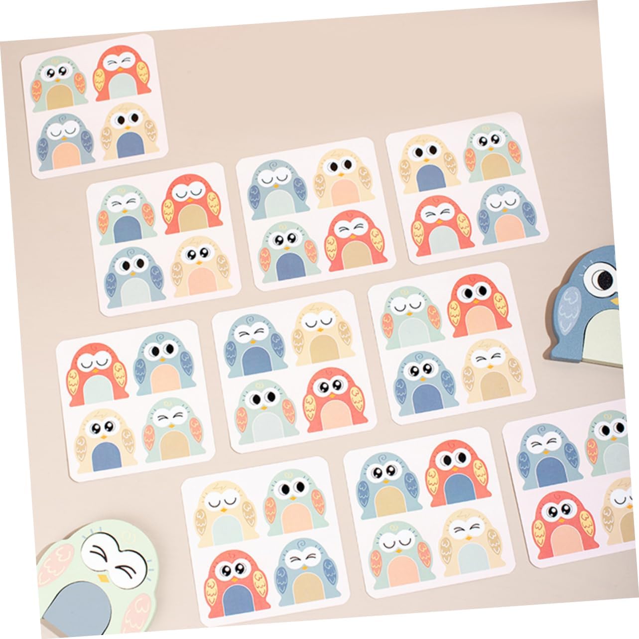 Fidtoy Puzzle d'expression animale Montessori, jouet en bois pour enfants, apprentissage des émotions, correspondance des visages, motricité fine, cadeau éducatif.