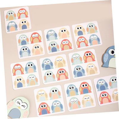 Fidtoy Puzzle d'expression animale Montessori, jouet en bois pour enfants, apprentissage des émotions, correspondance des visages, motricité fine, cadeau éducatif.