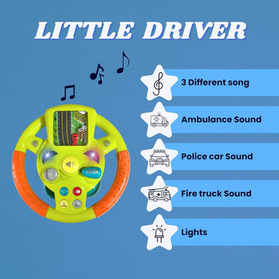 Fidtoy Little Driver Electric Steering Wheel Toy for Kids