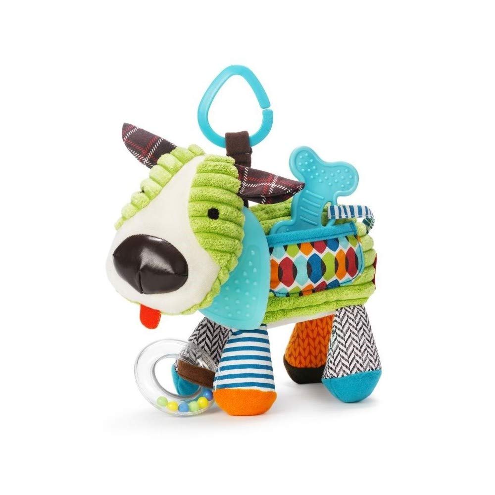Fidtoy Baby Bandana Buddy Teether and Sensory Toy for Infants | Soft Multi-Sensory Play for Home & Travel