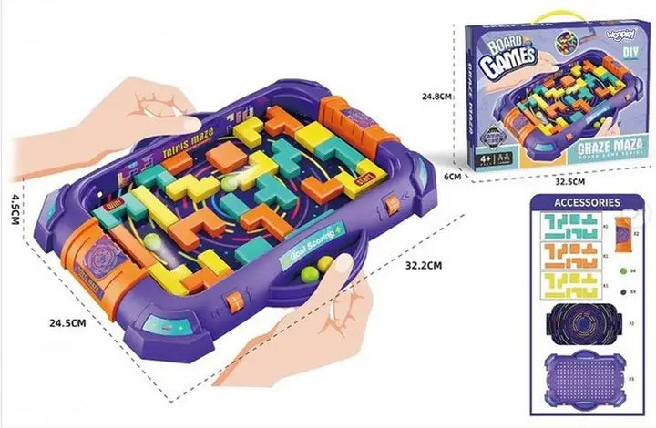 Juego de aletas de laberinto Fidtoy Craze para niños mayores de 4 años