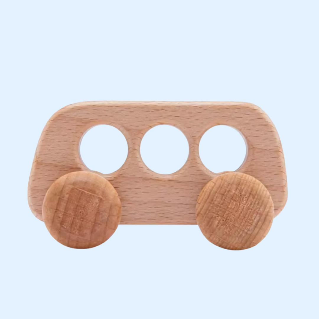 Fidtoy Voiture en Bois Wonder Wheels pour Tout-Petits, Jouet d'Apprentissage Montessori