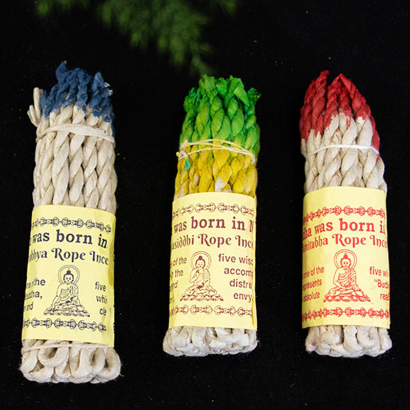 Buddha Stones Nepal Rope Incense Purify Healing Meditation Incense - image 9