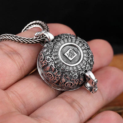 Buddha Stones Treasure Bowl Copper Coin Ingots Wealth Necklace Pendant Necklaces & Pendants BS 4