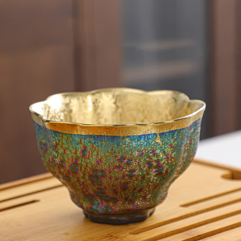 Buddha Stones Colorful Ceramic Teacup Tea Cups - image 8