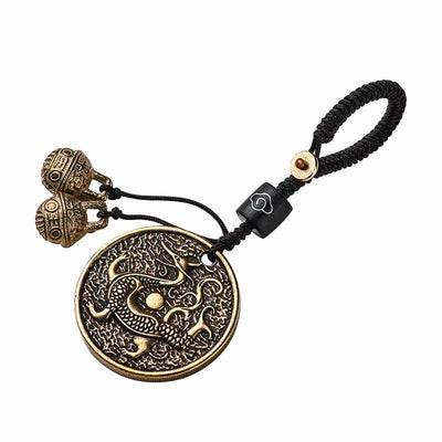 Buddha Stones Four Symbols Azure Dragon White Tiger Vermilion Bird Black Tortoise Key Chain Key Chain BS 3