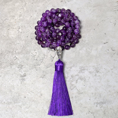Buddha Stones Tibetan 108 Mala Beads Necklace Yoga Meditation Prayer Beads Necklace Bracelet BS 3