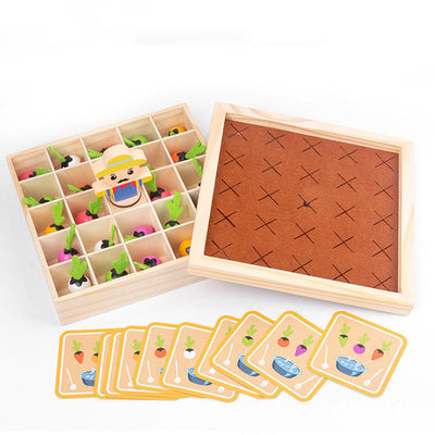 Children Pull Radish Vegetable Memory Chess Toy