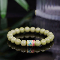 Foviel Natürliche Alashan Achat ermutigen Armband
