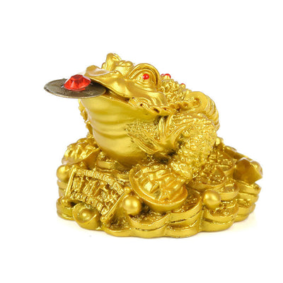 Décoration grenouille porte-bonheur Foviel Feng Shui