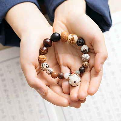 Buddha Stones Bodhi Seed Lotus Wisdom Peace Wrist Mala Bracelet Bracelet BS 6