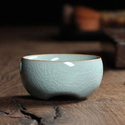 Buddha Stones Colorful Koi Fish Ceramic Teacup Kung Fu Tea Cup Bowl Cup BS 37