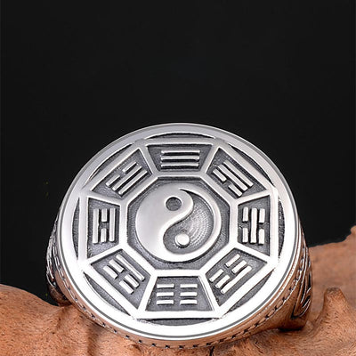 Yin Yang Balance Adjustable Ring Rings BS 2
