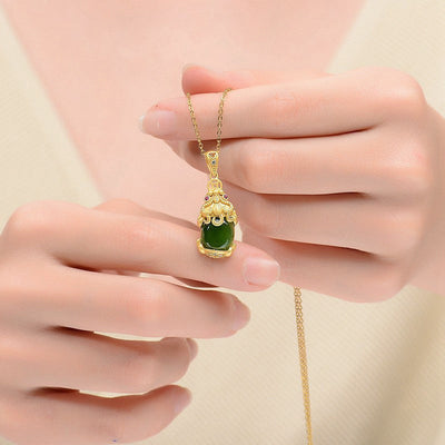 Collier d'équilibre PiXiu en jade naturel Foviel