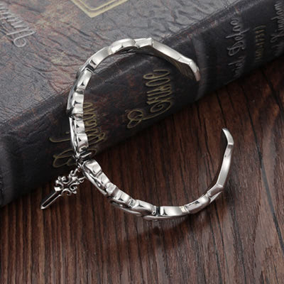 Buddha Stones Viking Style Twisted Braided Pattern Copper Balance Bracelet Bangle - image 4