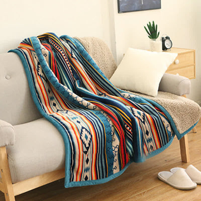 Buddha Stones Geometric Warm Soft Bed Throw Blanket Blanket BS 4