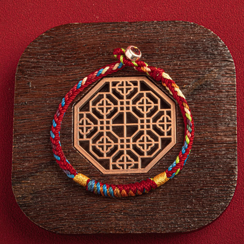Buddha Stones "May You Be Safe And Lucky In The Year Ahead" Multicolored Bracelet Bracelet BS 2
