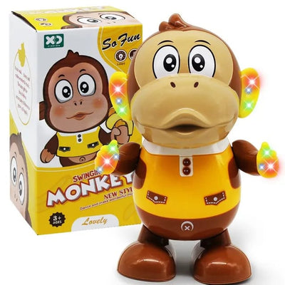 Fidtoy Singe Musical Balançoire - Danse, Chante, Lumières et Sons