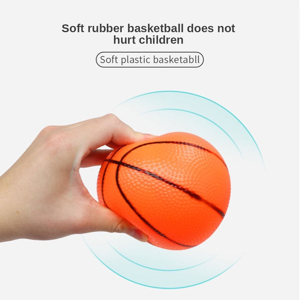 Fidtoy Kids Indoor Adjustable Basketball Hoop Playset with Tiger Base Ball Pump and Active Sports Fun
