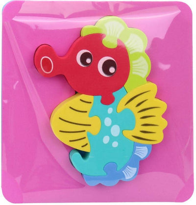 Fidtoy Ensemble de puzzles en mousse souple d'animaux pour le bain pour tout-petits – 4 types de jouets d'apprentissage assortis en forme d'EVA pour le jeu aquatique