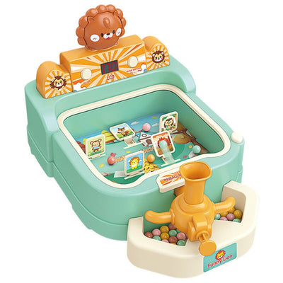 Fidtoy Cartoon Pinball Target Shooting Machine with Score for Kids Tabletop Arcade Game Hand-Eye Coordination Toy Age 3+