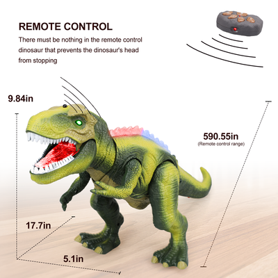Fidtoy Remote Control LED Dinosaur Toy for Kids with Roar