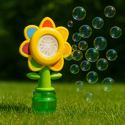 Seven-color Flower Bubble Machine