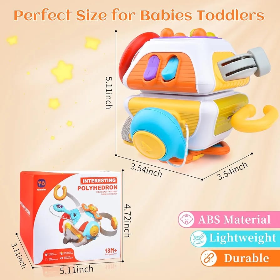 Cubo de aprendizaje sensorial Montessori 10 en 1 - 180