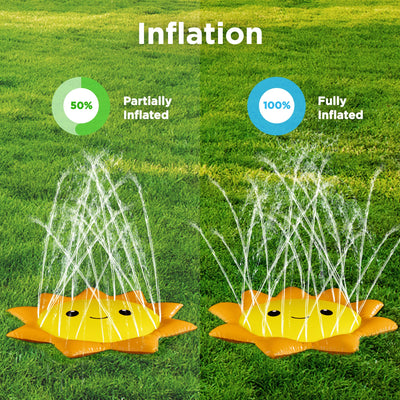 Fidtoy Sunshine Splash Pad for Kids Outdoor Water Play