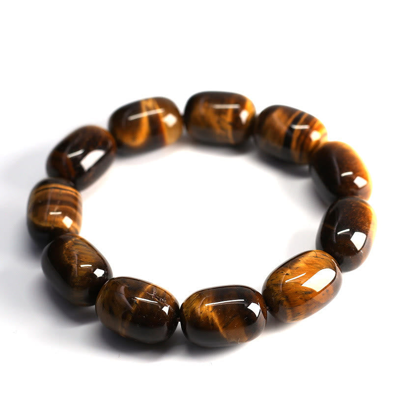 Buddha Stones Natural Tiger Eye Stone Integrity Willpower Bracelet Bracelet BS 13*18mm