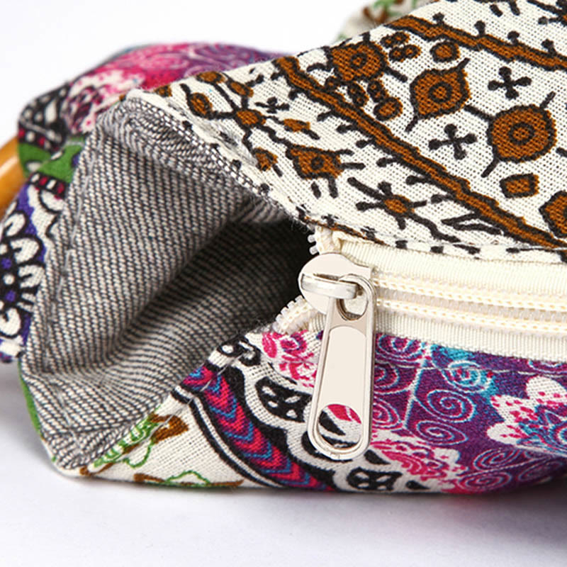 Buddha Stones Cotton Stripes Print Crossbody Bag Shoulder Bag Crossbody Bag&Shoulder Bag BS 14
