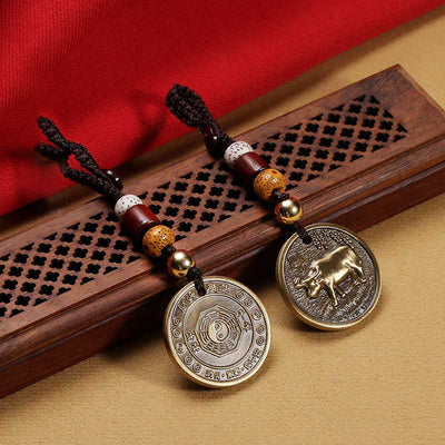 Chinese Zodiac Copper Luck Keychain Decoration Decoration BS 1