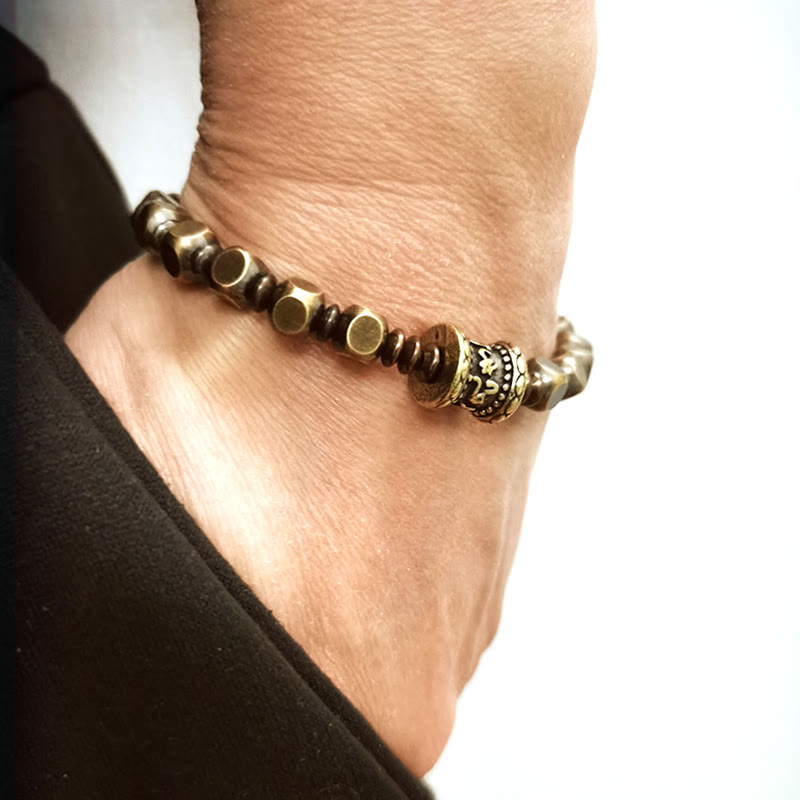 Buddha Stones "Wishing You Balance and Strength" Brass Amulet Bracelet Includes Gift Message Card - image 19