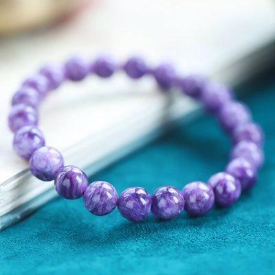 Buddha Stones Amethyst Crystal Positive Transformation Bracelet Bracelet BS 3