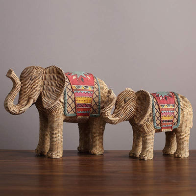Buddha Stones Elephant Resin Wisdom Wealth Home Decoration Decorations BS main
