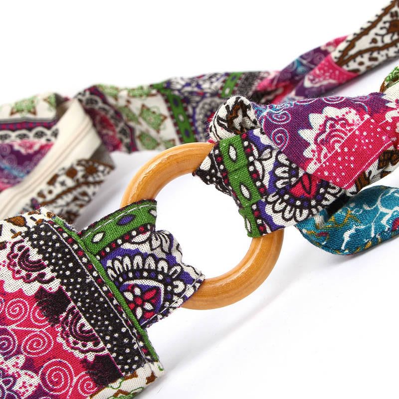 Buddha Stones Cotton Stripes Print Crossbody Bag Shoulder Bag Crossbody Bag&Shoulder Bag BS 15